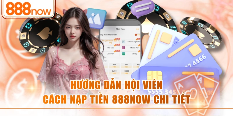 Hướng dẫn hội viên cách nạp tiền 888NOW chi tiết