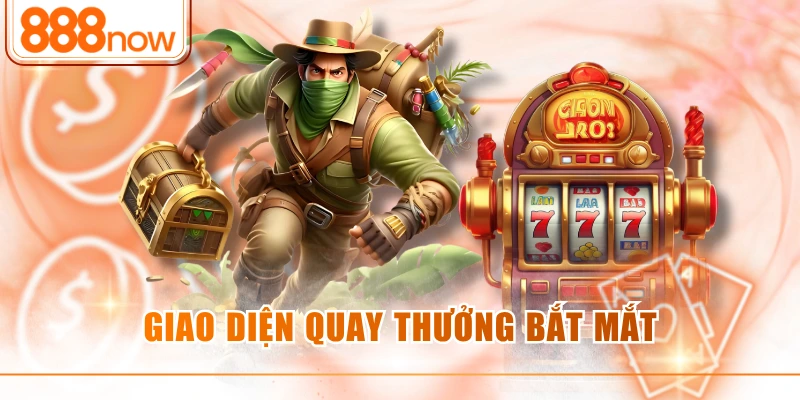 Giao diện quay thưởng bắt mắt
